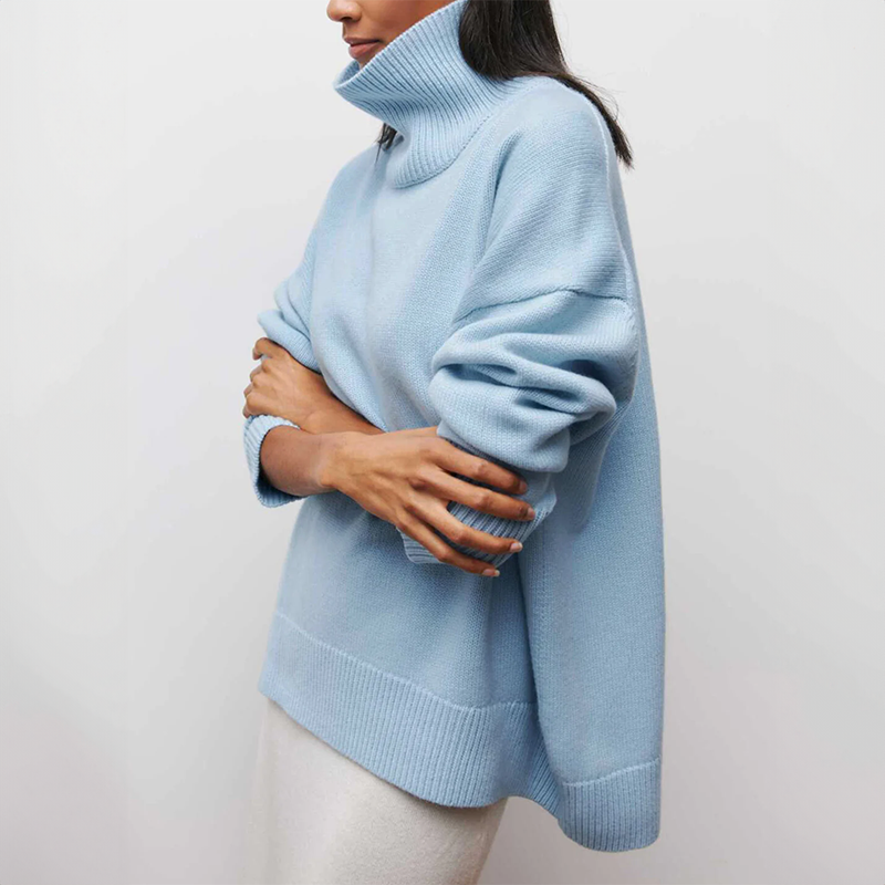 Blythe - Elegant Knitted Roll Neck Sweater