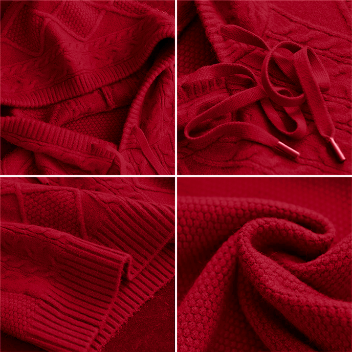 Maren - Jacquard Hooded Sweater