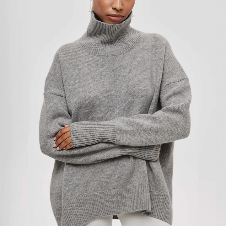 Alice - Elegant Knitted Roll Neck Sweater