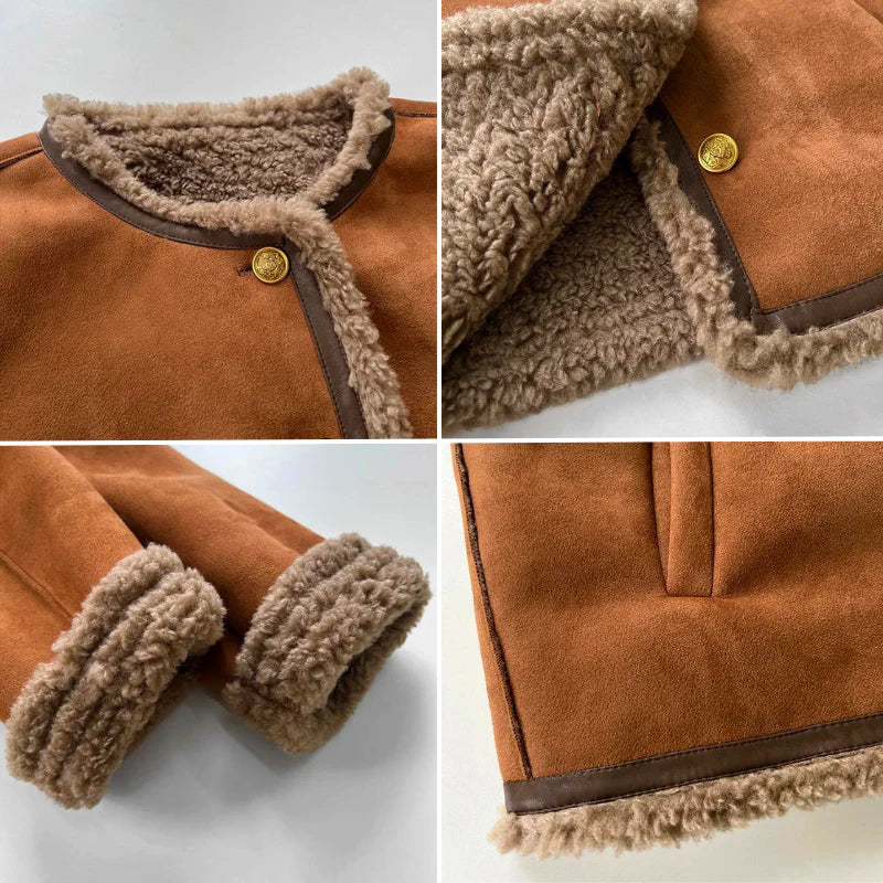 Clara - Button-up Sheepskin Gilet