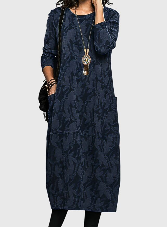 Olivia - Casual Round-Neck Dress