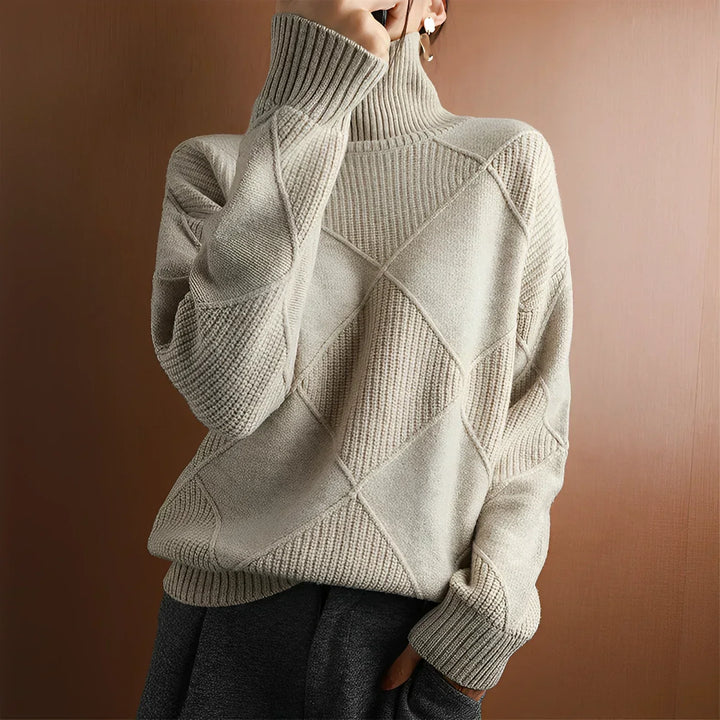 Corinne - Chunky Roll Neck Sweater