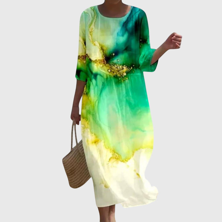 Olivia - Stylish Floral Maxi Dress