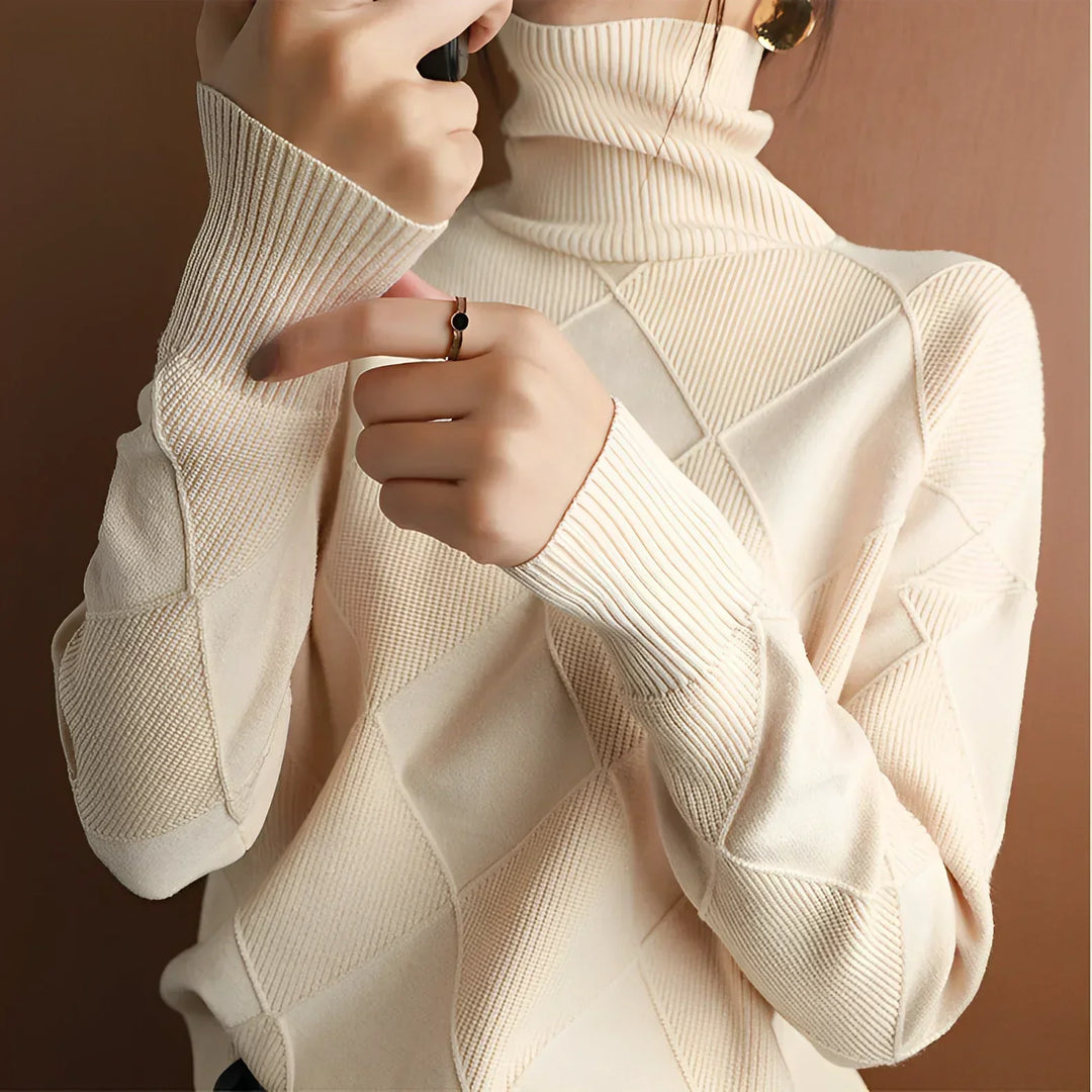 Corinne - Chunky Roll Neck Sweater