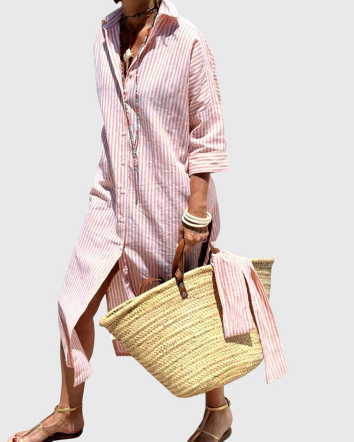 Olivia - Classic Striped Dress