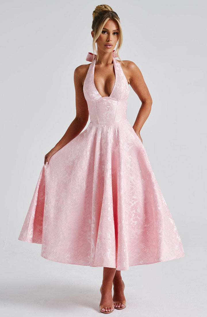 Adoria - Elegant Dress with American Neckline