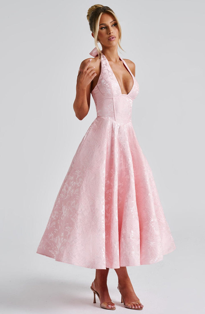 Adoria - Elegant Dress with American Neckline