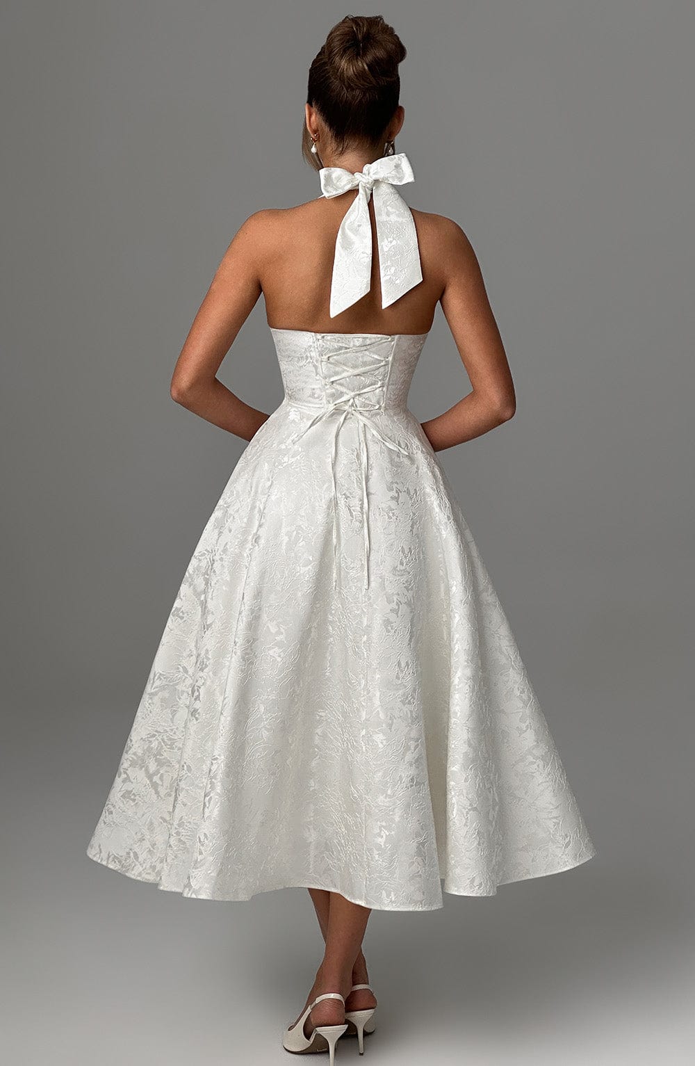 Adoria - Elegant Dress with American Neckline