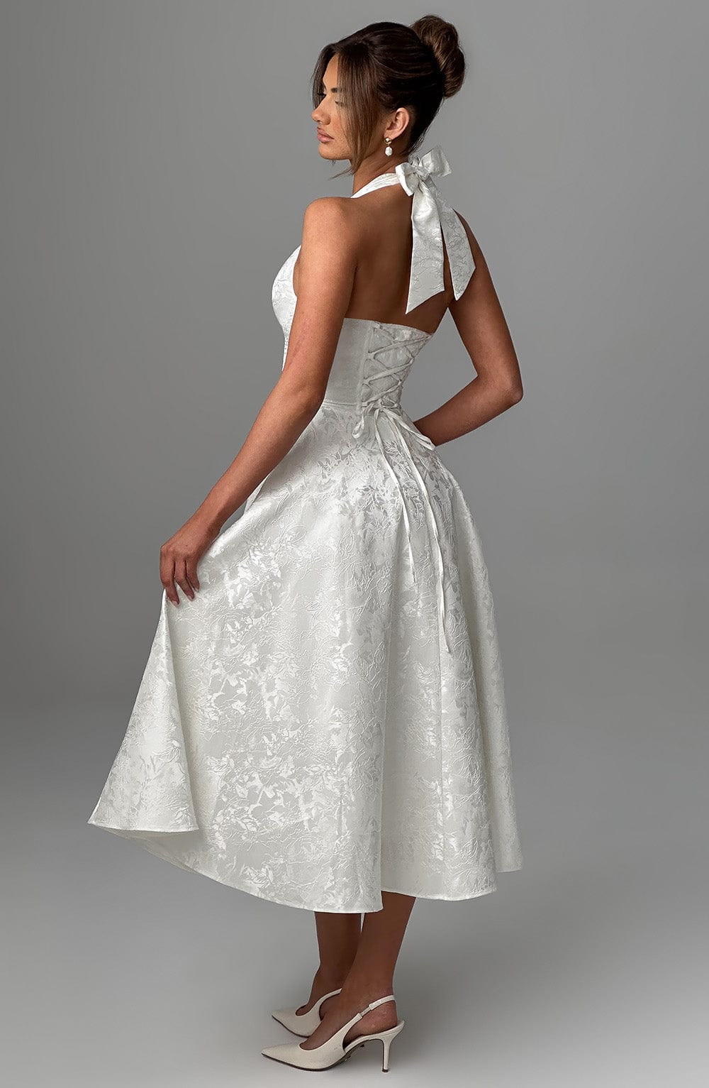 Adoria - Elegant Dress with American Neckline