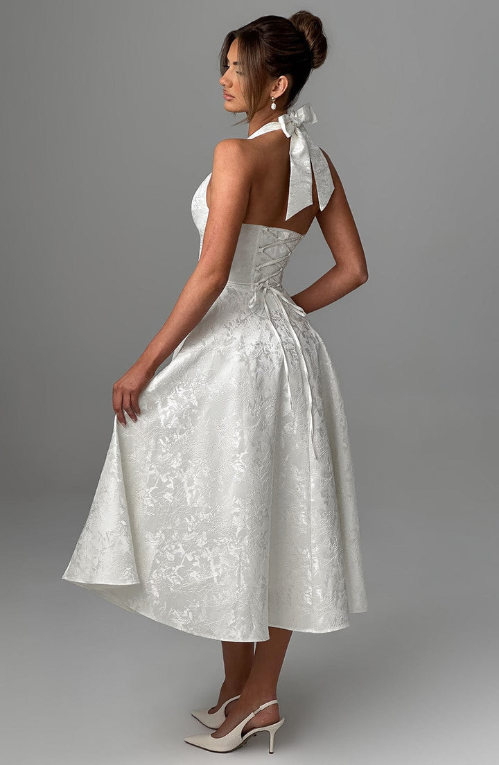 Adoria - Elegant Dress with American Neckline
