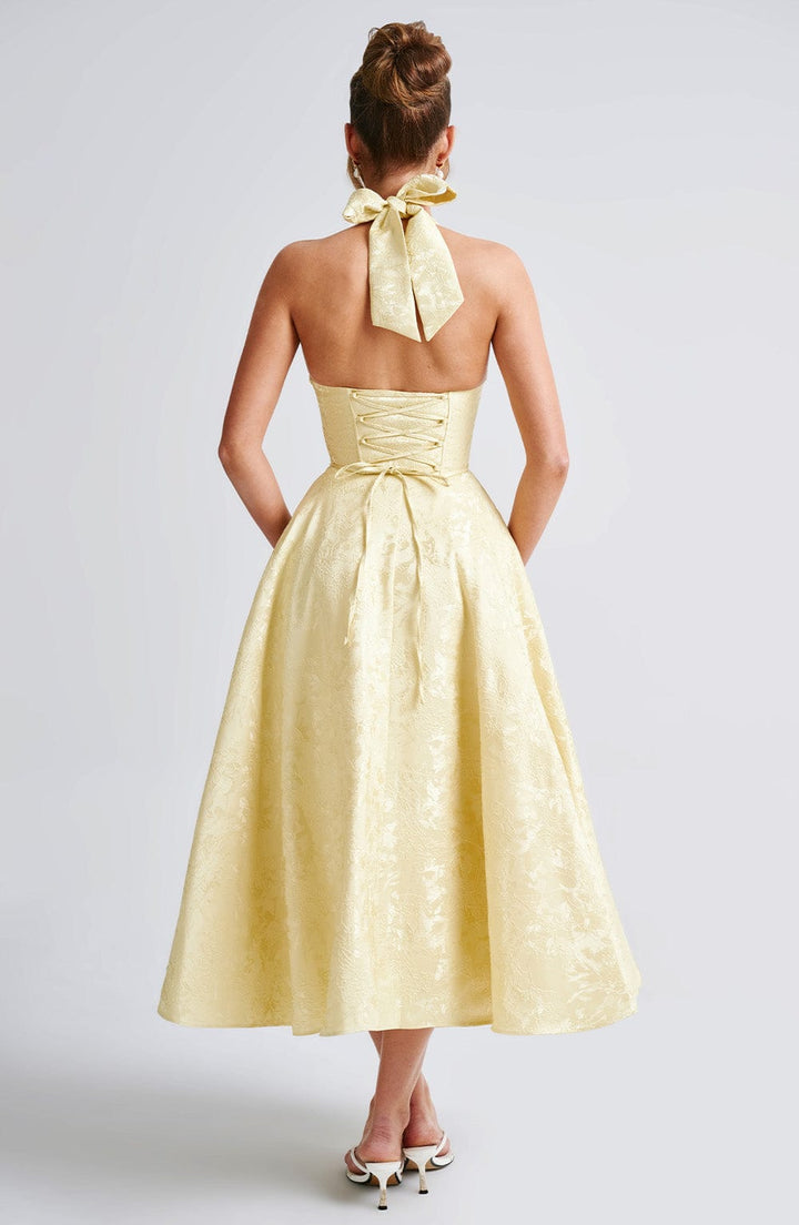 Adoria - Elegant Dress with American Neckline