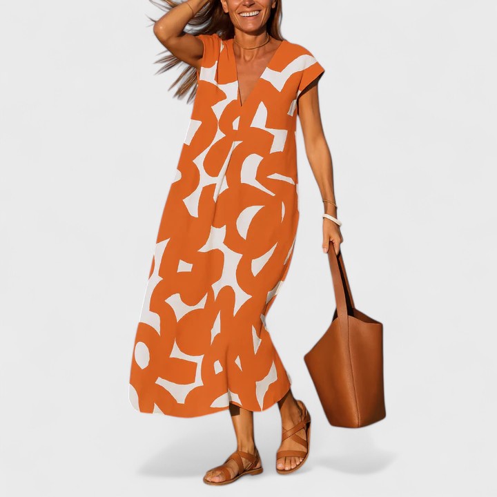 Olivia - Flowing V-Neck Dress