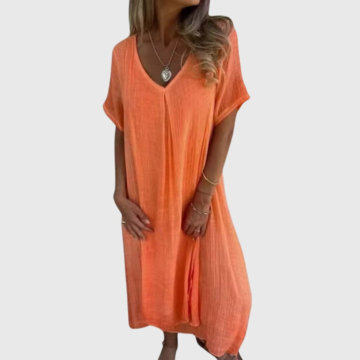 Olivia - Elegant Lightweight V-Neck Dress