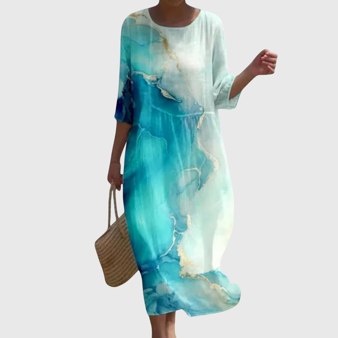 Olivia - Stylish Floral Maxi Dress