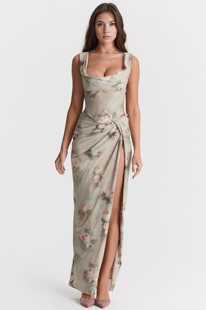 Ivelle - Cut-Out Dress with Slit