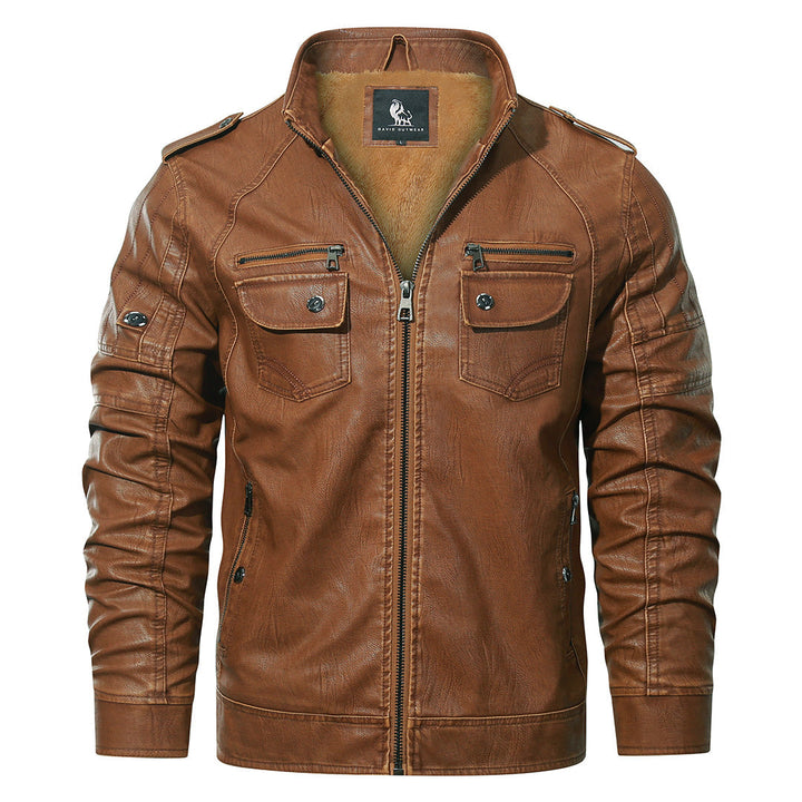 Mason - Biker jacket made of fleece