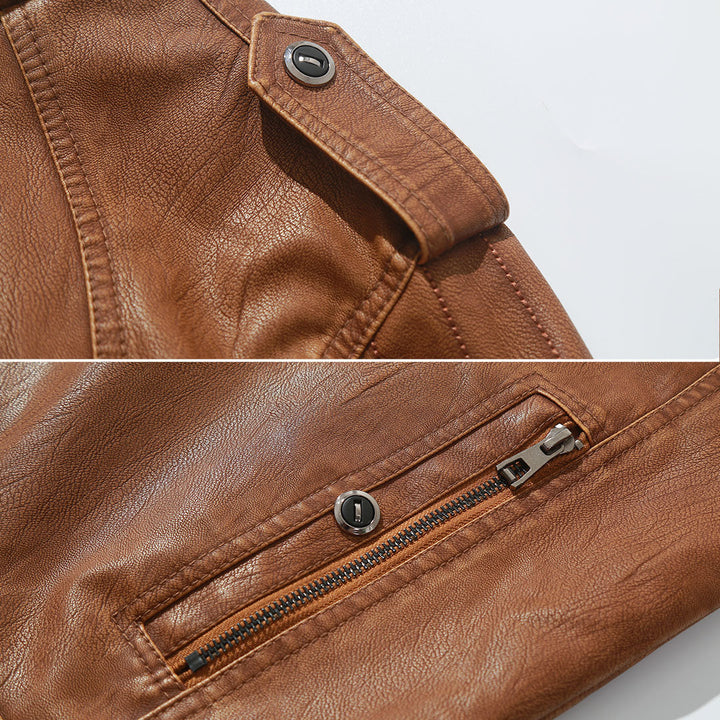 Mason - Biker jacket made of fleece