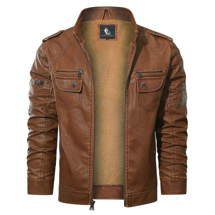 Mason - Biker jacket made of fleece