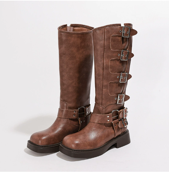 Anya - Brown Phoenix Boots