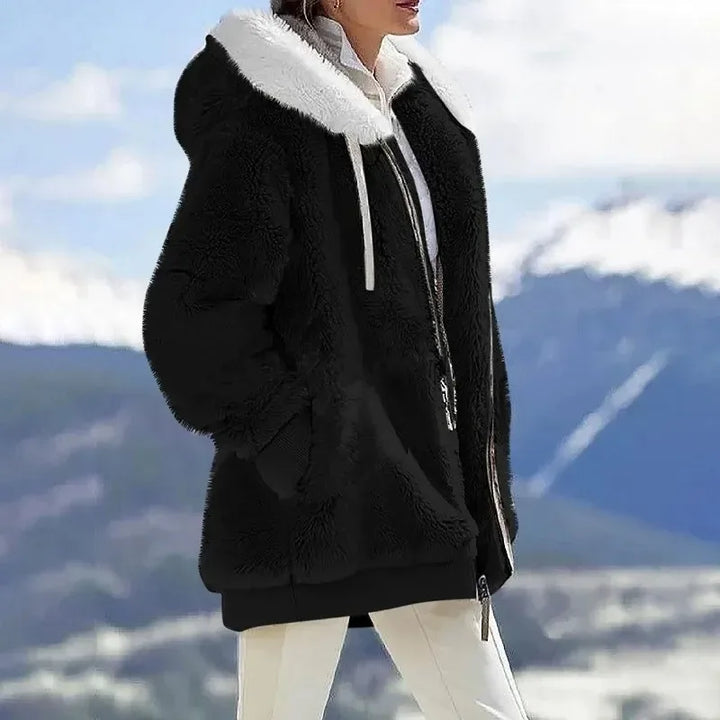 Octavia - Winter Jacket with Hood and Zipper