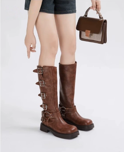 Anya - Brown Phoenix Boots
