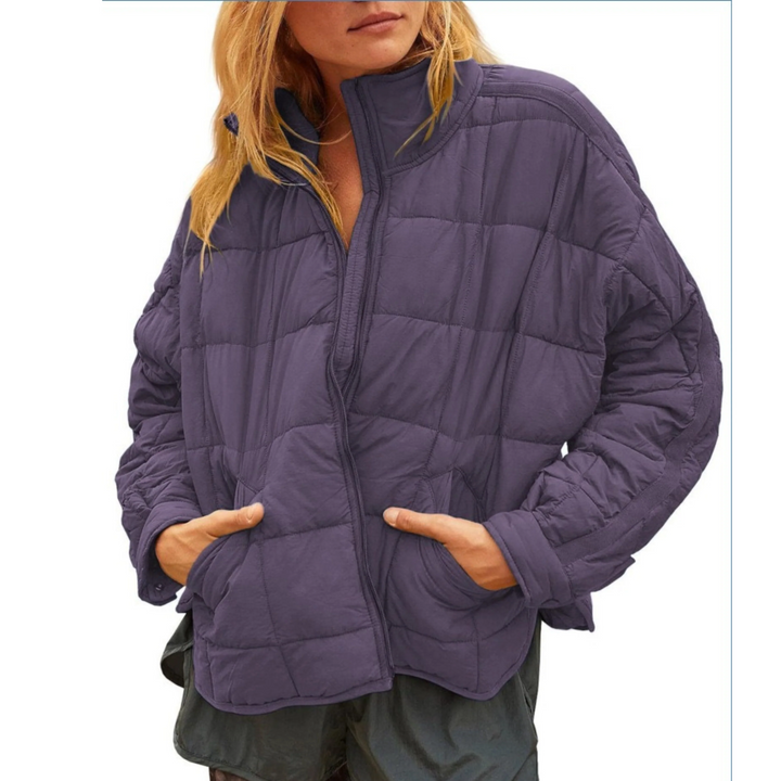Charlotte - Lightweight Compact Zip Puffer Jacket