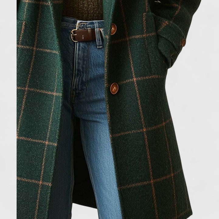 Alexis – Classic Check Coat