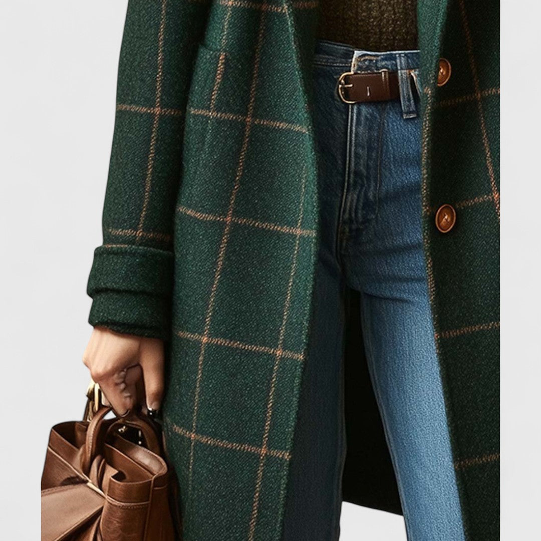 Alexis – Classic Check Coat