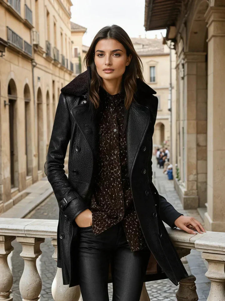 Sybil - Leather Trench Coat