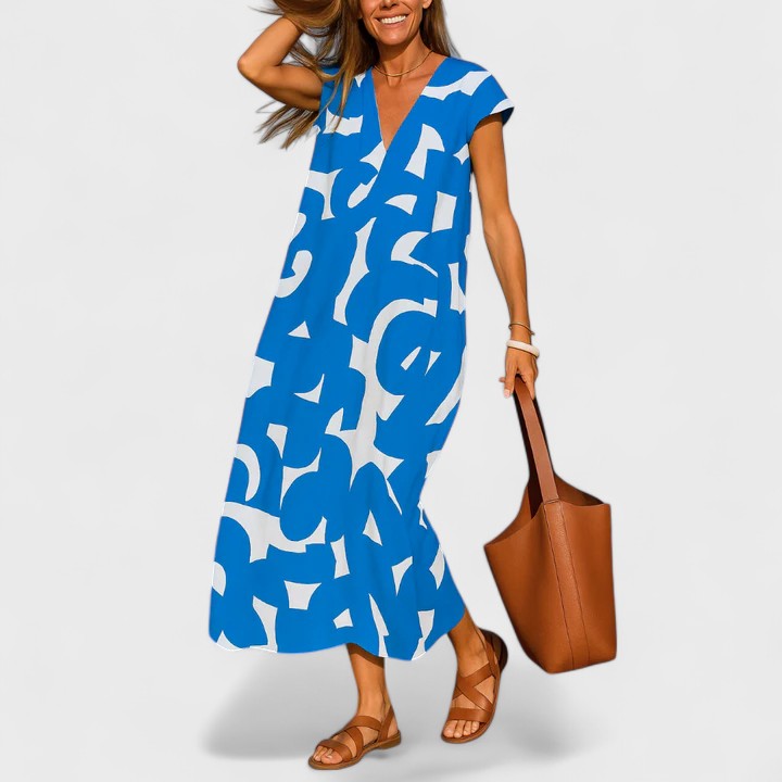 Olivia - Flowing V-Neck Dress