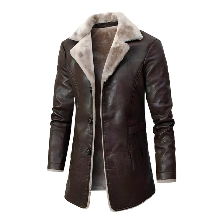 George - Vintage Soft Faux Leather Winter Jacket