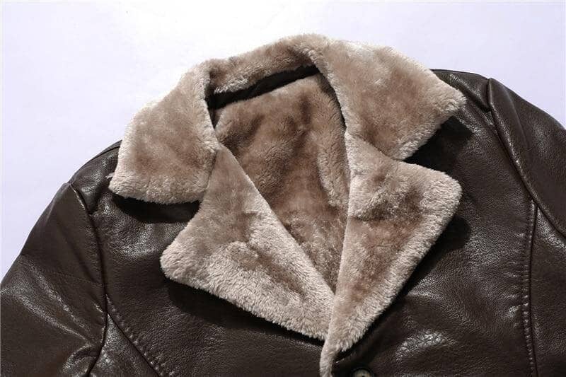 George - Vintage Soft Faux Leather Winter Jacket