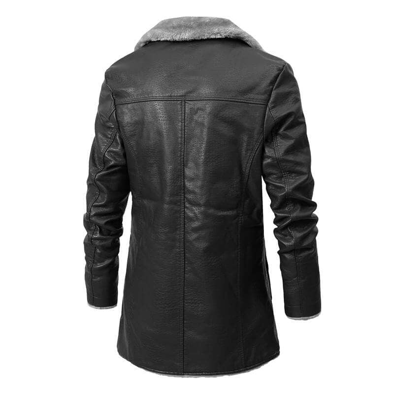 George - Vintage Soft Faux Leather Winter Jacket