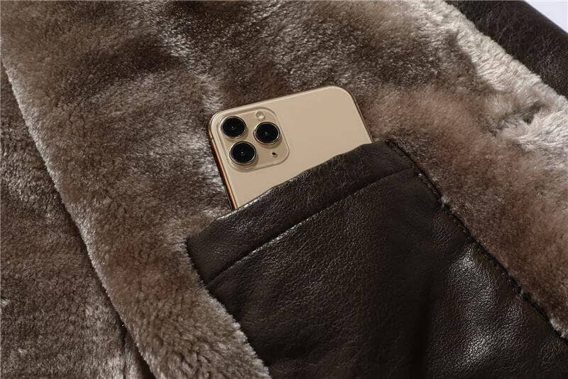 George - Vintage Soft Faux Leather Winter Jacket