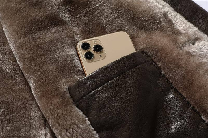 George - Vintage Soft Faux Leather Winter Jacket