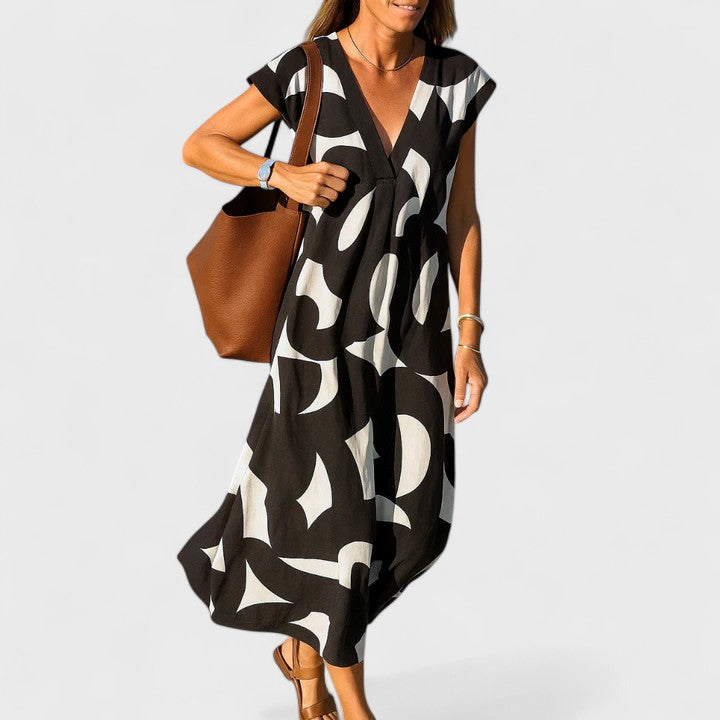 Olivia - Flowing V-Neck Dress