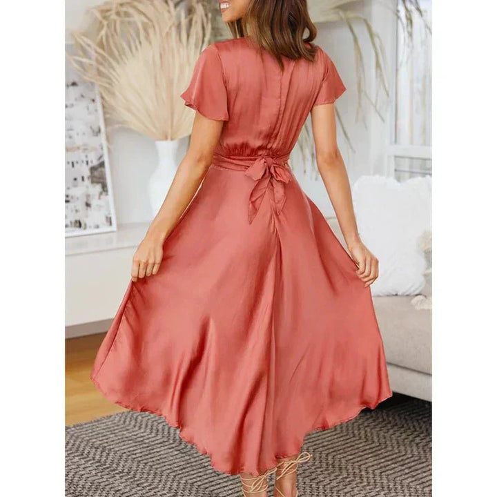 Rosella - Elegant Midi Dress with Ruffles