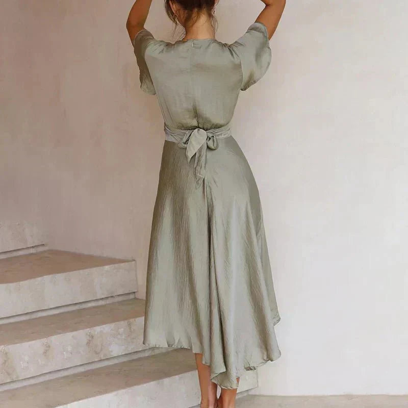 Rosella - Elegant Midi Dress with Ruffles