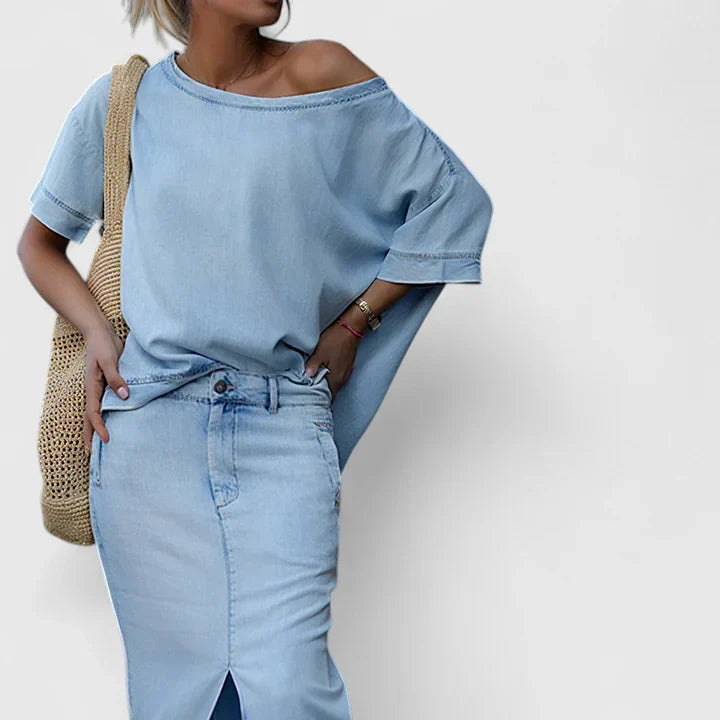 Olivia - Elegant Maxi Skirt Set