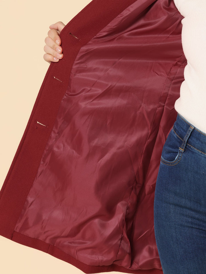 Caroline - Women's Single Breasted Winter Trench Coat