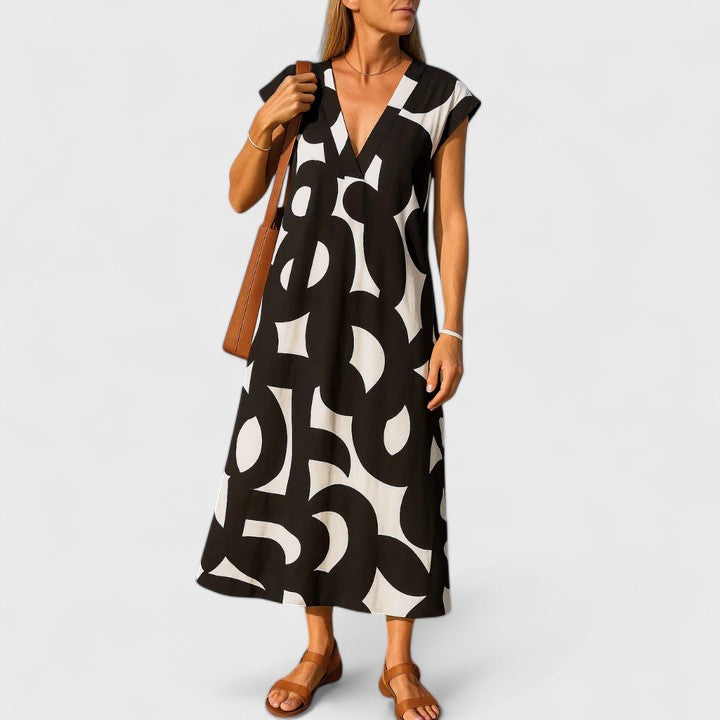Olivia - Flowing V-Neck Dress